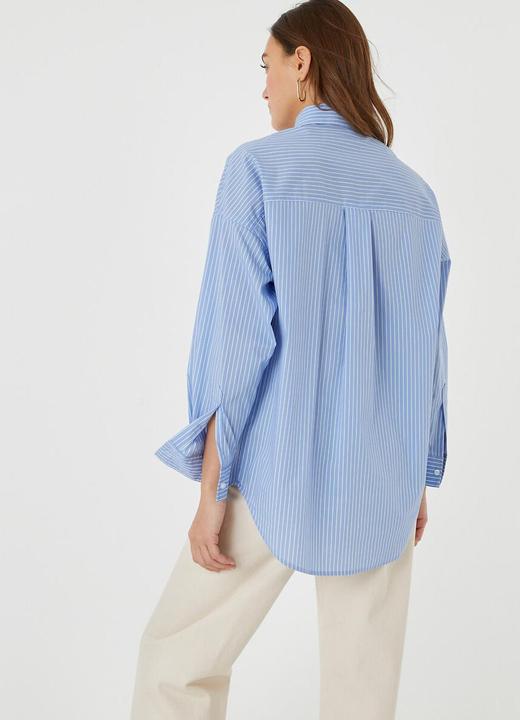 Image du produit La Redoute Collections Blouse ample à manches longues et à rayures (44)