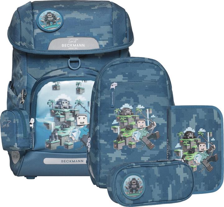 Beckmann Schulrucksack Plus Air mit Wendetasche (22 l)