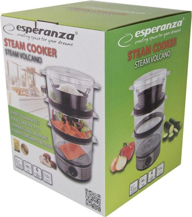 Image du produit Esperanza STEAM VOLCANO steamer (Prise UE)