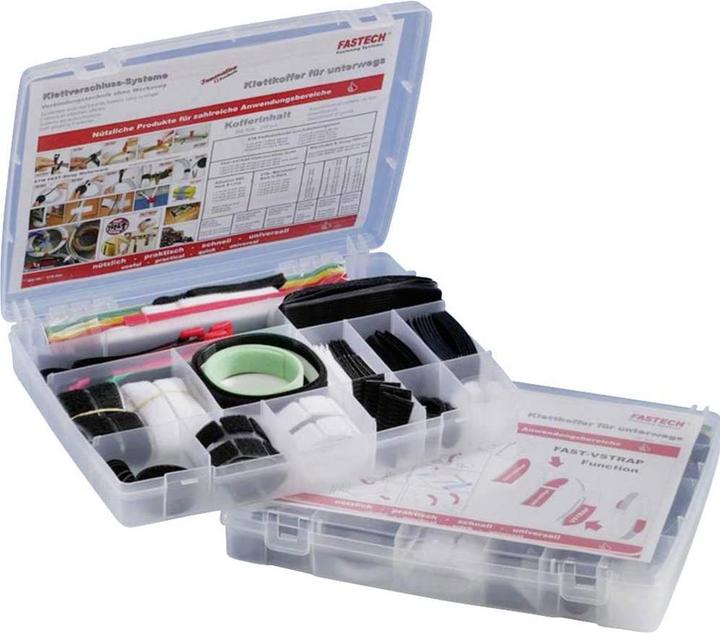 Produktbild Fastech Klettkoffer 200 Teile Universal (Klettkabelbinder, 200 Stk.)