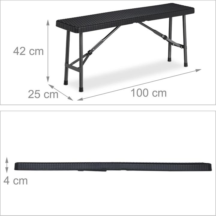 Image du produit Relaxdays Banc-pliant