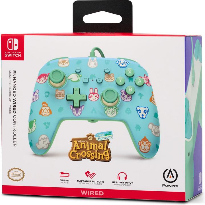 Actual product image PowerA Enhanced Wired Controller - Animal Crossing (Switch)