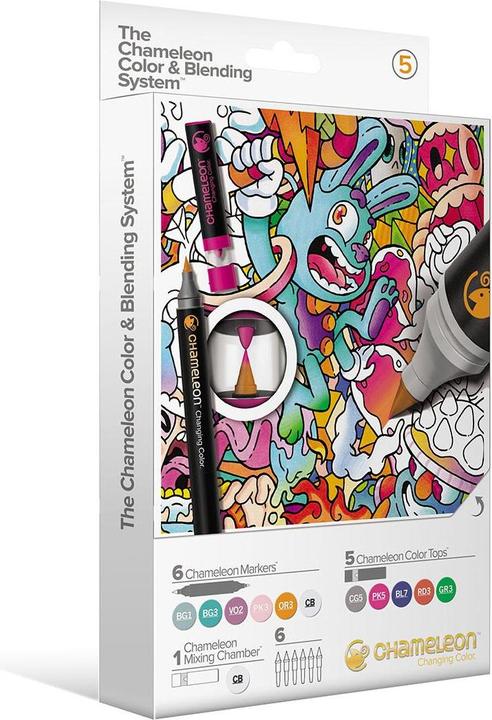 Actual product image Chameleon Watercolour pencils Brushpen Color & Blending Set (Multicoloured, 6 x)