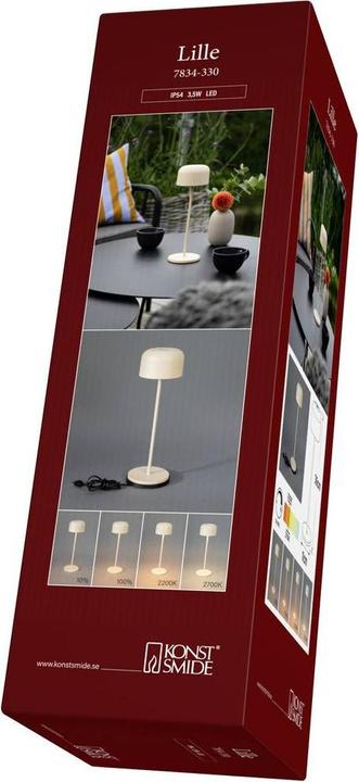 Image du produit Konstsmide Lampe de table Lille USB, 2200 / 2700 K, 3.5 (150 lm)
