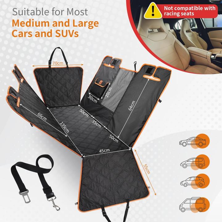 Actual product image KYG Waterproof car seat cover (Cat, Dog, Foldable, Breathable)