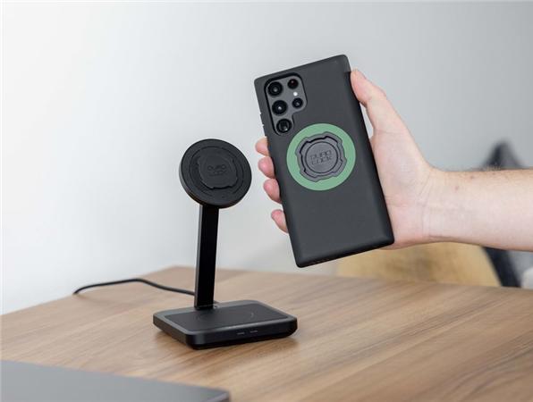 Image du produit Quad Lock Dual Desktop Wireless Charger (15 W)