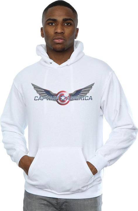 Actual product image Mens Falcon And The Winter Soldier Captain America Logo Hoodie (XL)