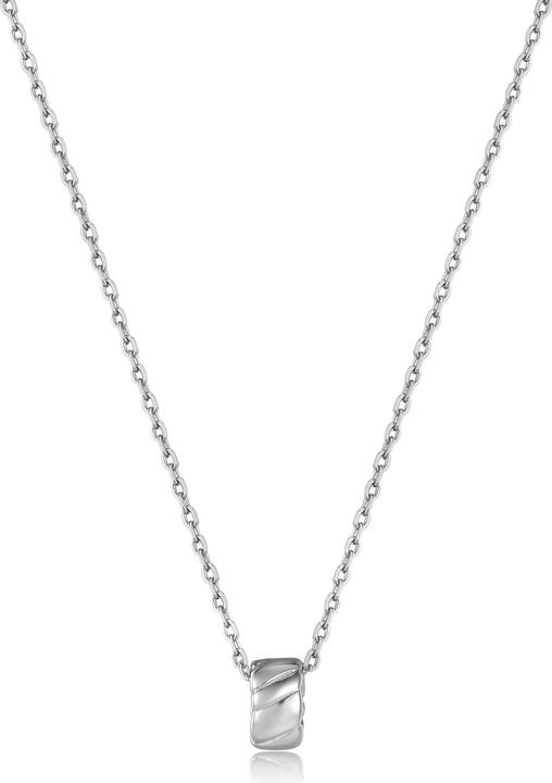 Ania Haie N038-03H Smooth Twist Damen Halskette, verstellbar (925er Silber, 45 - 50 cm)