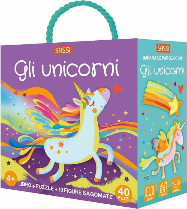 Actual product image Sassi Q-Box. Unicorns