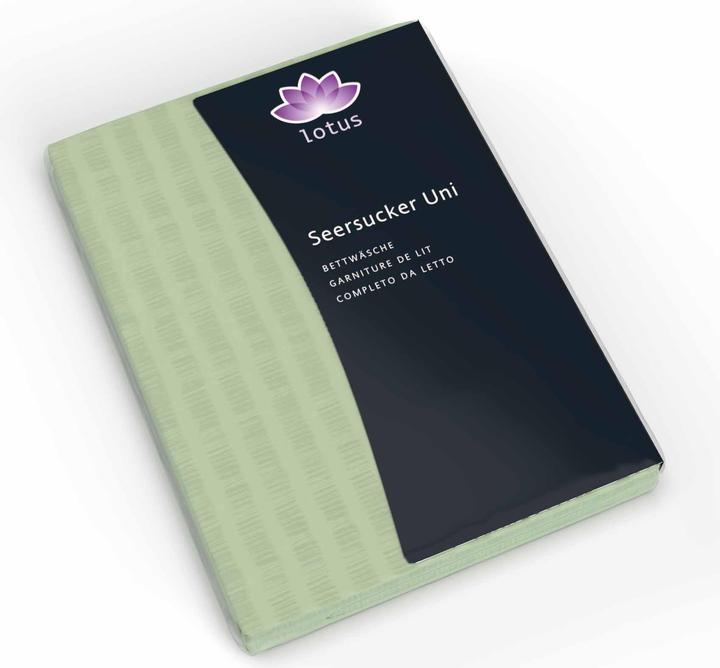 Actual product image Lotus Bettwaren Bed Linen Satin Seersucker uni (Duvet cover, 200 x 210 cm)