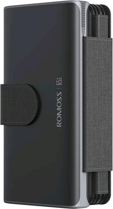 Actual product image Romoss Solar Powerbank 30000mAh 65W Black (30000 mAh, 65 W)