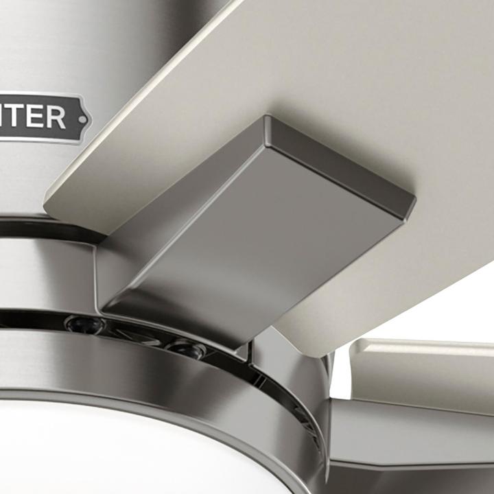 Produktbild Hunter Fans Deckenventilator Valencia Nickel mit LED & Fernbedienung (42 dB)