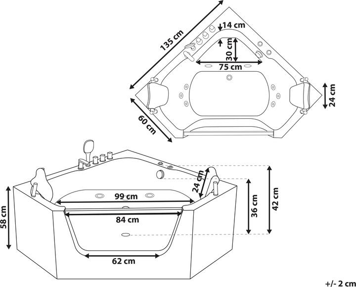 Actual product image Beliani Cantalla (160 l, 135 cm)