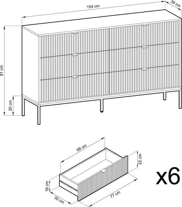 Immagine prodotto Pascal Morabito Liouba (154 x 39 x 91 cm)