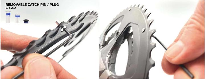Actual product image Praxis works Buzz Sport Road chainring set, 5-arm, 110 mm bolt circle (48)
