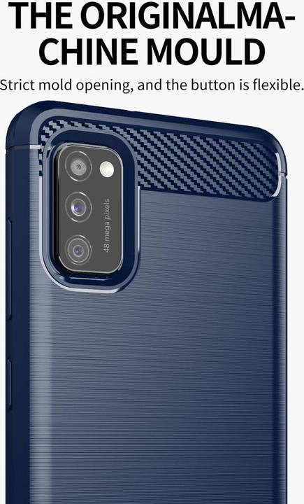 Actual product image Cadorabo TPU Ultra Slim carbon stainless steel Combi Cover (Samsung Galaxy A41)