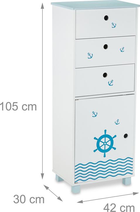 Image du produit Relaxdays Commode pour enfants
