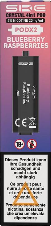 Image du produit SKE 4in1 Pod 2x (Framboise, Myrtille)