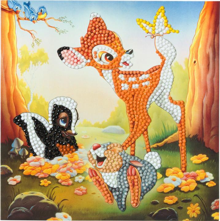 Produktbild Craft Buddy Bambi and Friends, 18x18cm Crystal Art Card
