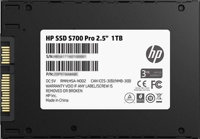 Immagine prodotto HP SSD S700 Pro 1 TB 2,5", SATA3 6 GB (1000 GB, 2.5")
