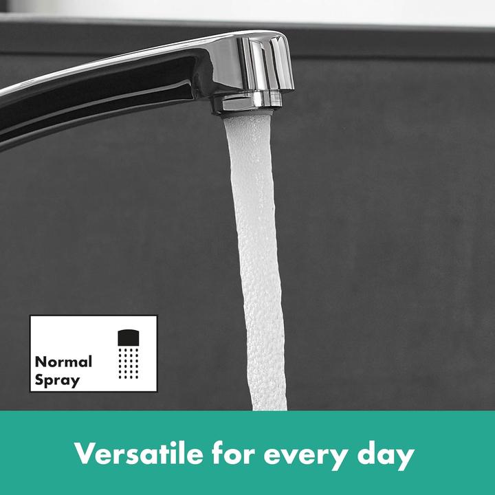 Actual product image hansgrohe MyCube kitchen tap, 360° rotatable, water-saving