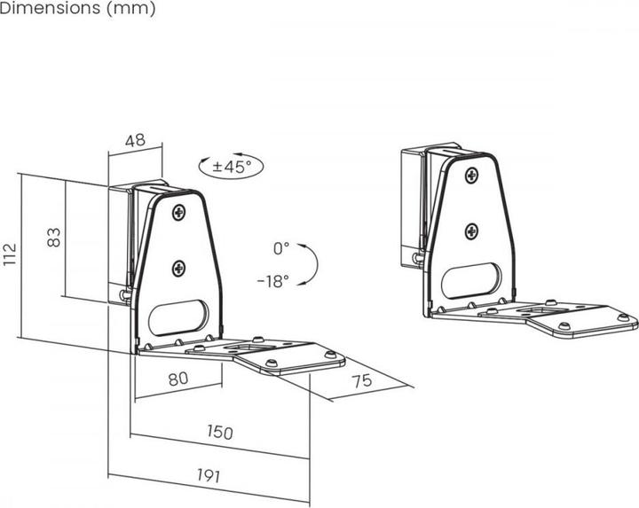 Produktbild Maclean Wandhalterungen für Sonos ERA 300, MC-996 (Wandmontage)
