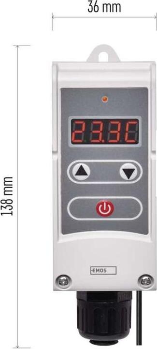 Produktbild Emos Anlege-Thermostat mit Fernfühler P5684, manuell