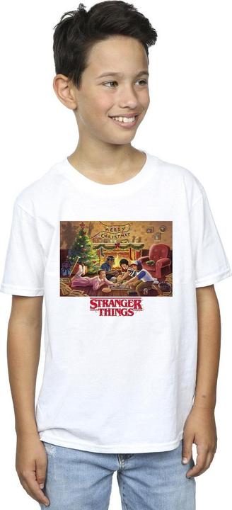 Actual product image Netflix Boys Stranger Things Christmas Gathering T-Shirt (128)