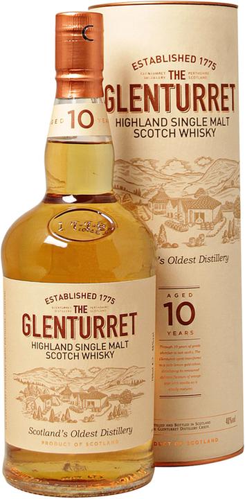 Image du produit Glenturret 10 ans (Single Malt, Scotch Whisky, 1 x 70 cl)