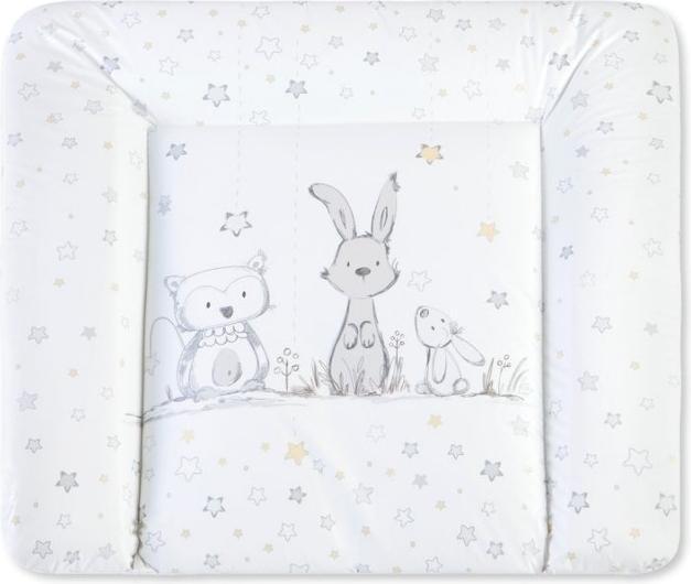 Actual product image Julius Zöllner Softy changing mat 65/75, foil bunny and owl