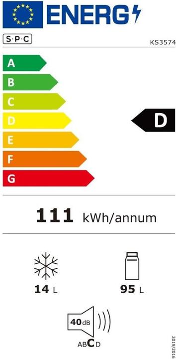 Energie-Label SPC KS3574 (109 l)
