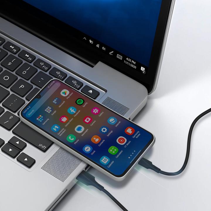 Produktbild USB / USB-C Lade- und Datenübertragungskabel (1 m, USB 3.2 Gen 1)
