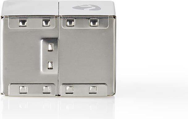 Actual product image Nedis Cat 6 Network Adapter Shielded RJ45 (8P8C) Female RJ45 (8P8C) Female Straight Metal Packing (S/UTP, CAT6)