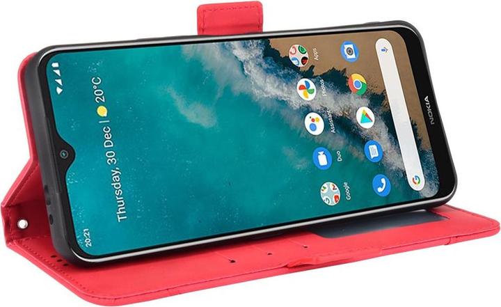 Produktbild Cover-Discount Nokia G50 - Etui mit vielen Kartenfächer rot (Motorola Moto G50)