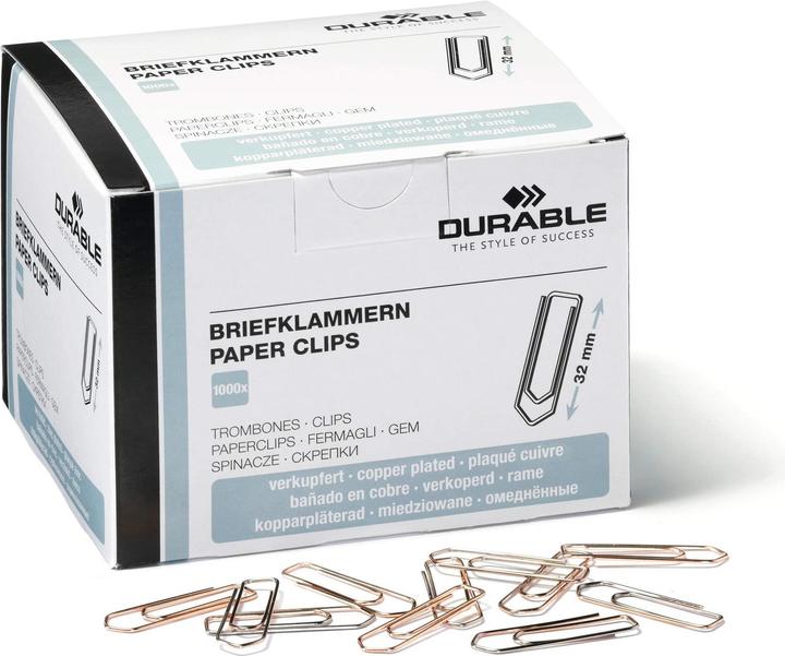 Durable Graffetta, a punta, in metallo, ramata, L: 32 mm 1000 pezzi (1 x)