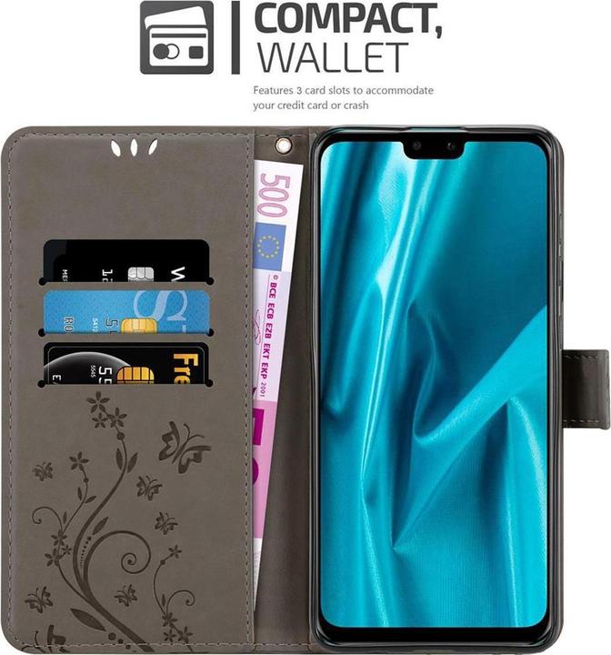 Actual product image Cadorabo Flower Book Cover (Huawei Y9 (2019))
