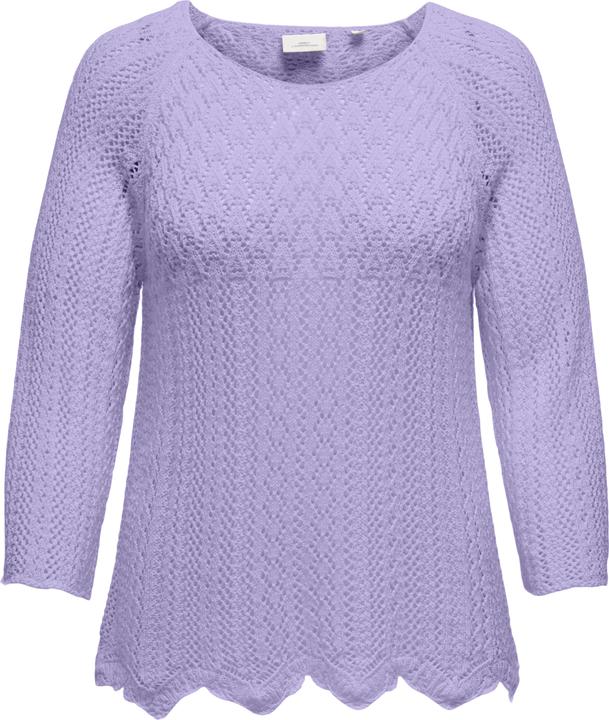 Only Normal geschnitten Rundhals Plus Pullover Strickpullover