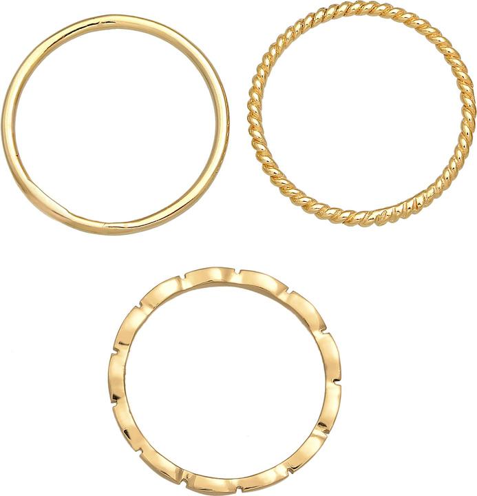 Produktbild Elli Geo, Ring Set, Twisted (52, 925 Silber)