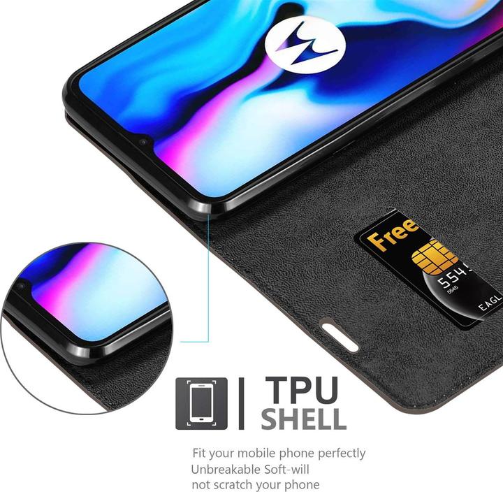 Productafbeelding Cadorabo Boek Onzichtbare Magneethoes (Motorola Moto E7 Plus)