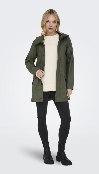 Produktbild Only Einfarbiger Regenjacke Regenmantel (L)