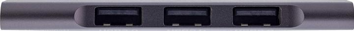 Actual product image InLine Slim USB-C hub, 4-port, USB 3.0 + 3x USB 2.0, slim design (USB-C, 4 Ports)