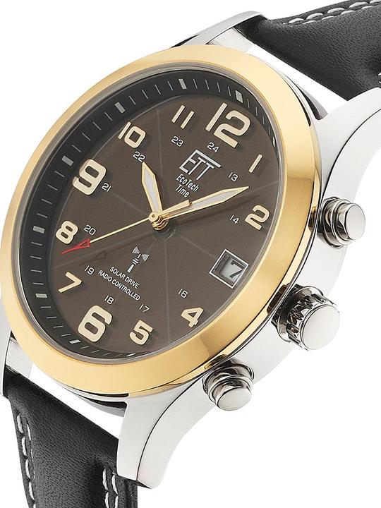 Immagine prodotto ETT EGS-11487-22L Orologio radiocomandato Solar Drive Gobi Orologio da uomo 41mm 5ATM (Orologio radiocontrollato, 41 mm)