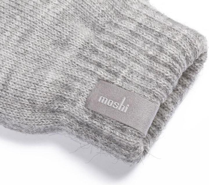 Actual product image Moshi Digits Touchscreen Gloves - Light Gray (S) (S, M)