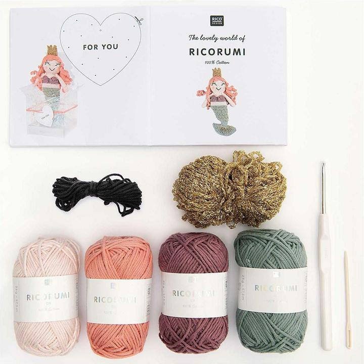 Actual product image Rico Design Crochet Set Creative Ricorumi Mermaid