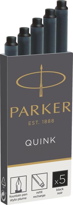 Parker Pen Quink Z 44 (cartucce d'inchiostro, Nero)