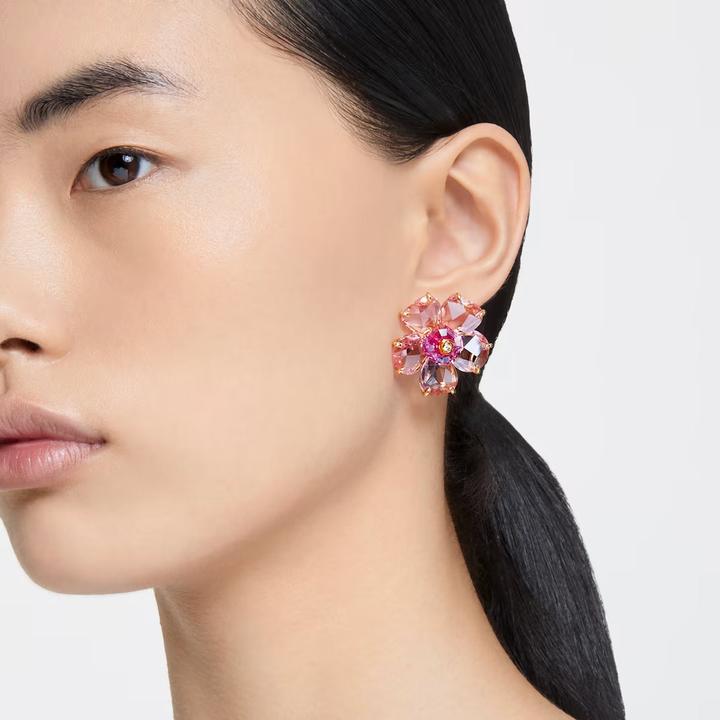 Immagine prodotto Swarovski Orecchini a perno Florere Fiore Oro Rosa (Metallo Swarovski)