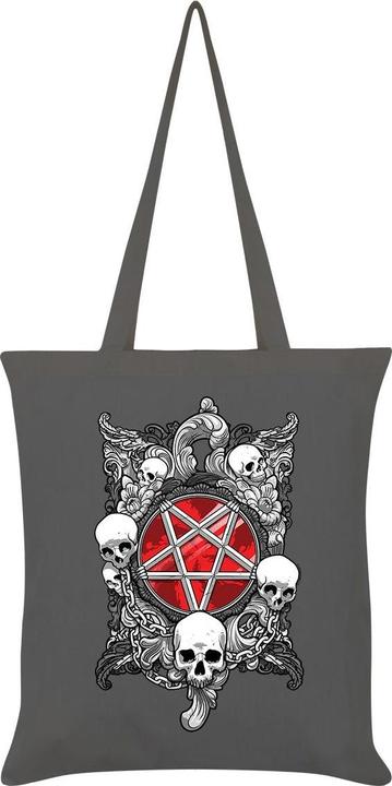 Actual product image Grindstore Carrier bag with infernal pentagram