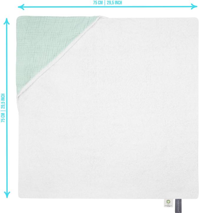 Image du produit Aspero 2x Baby Musselin Wickeltücher aus Bio-Baumwolle