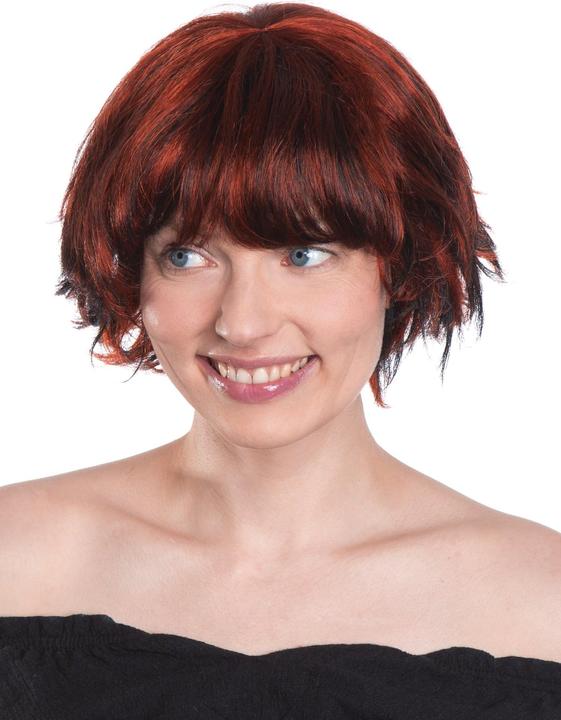 Produktbild Maskworld Shaggy Bob Perücke rot-schwarz