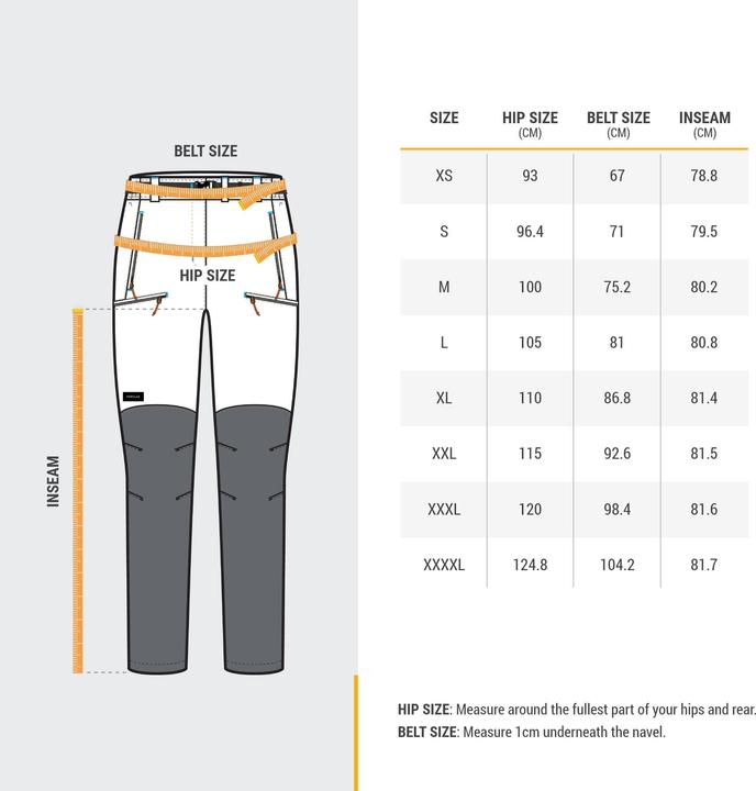 Actual product image Simond Women's water-repellent trekking trousers - MT900 (M/L)